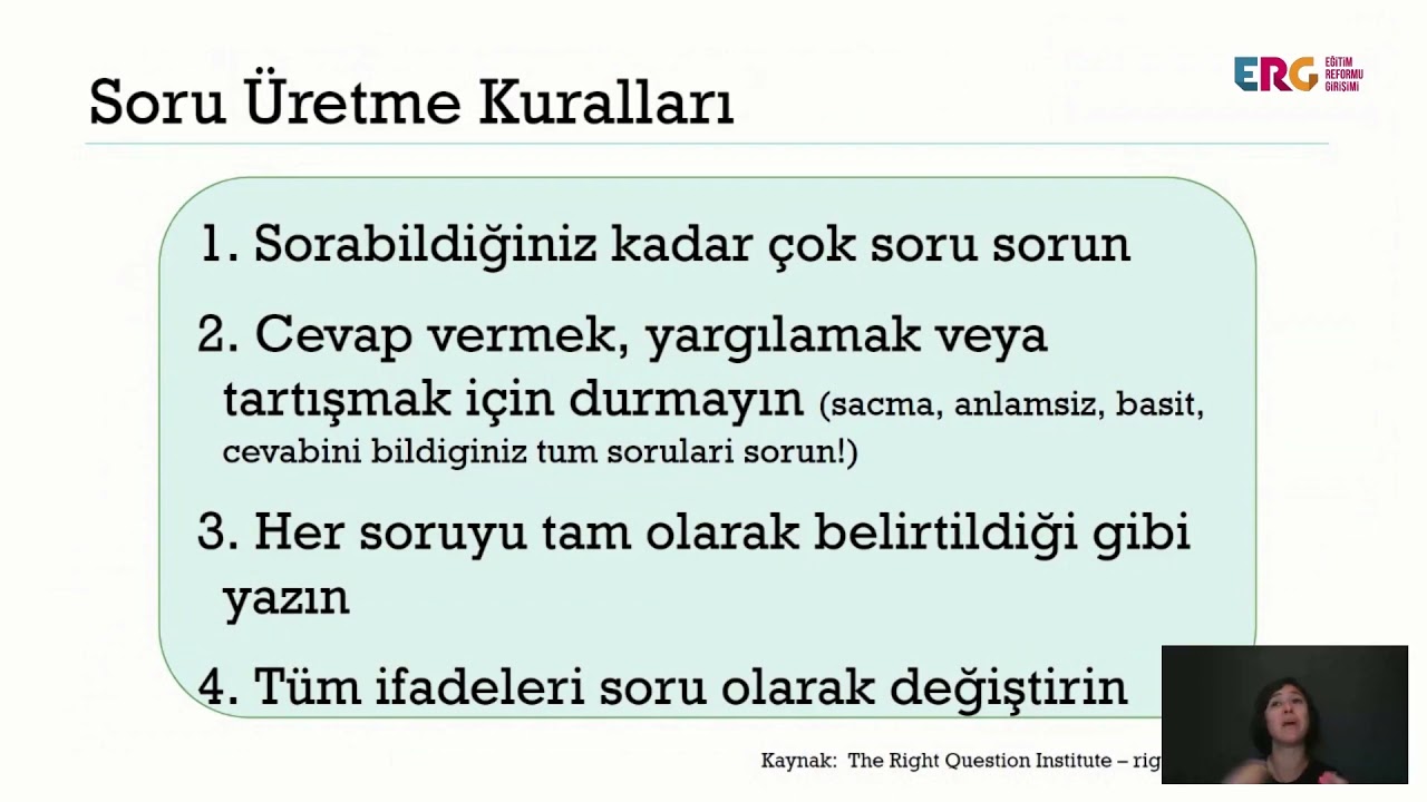 18. Eğitimde İyi Örnekler Konferansı I Merak Uyandırmak İçin Soru Oluşturmak