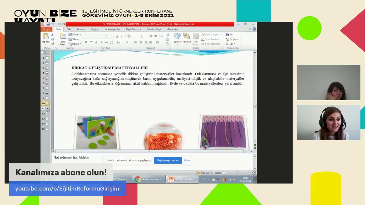 18. Eğitimde İyi Örnekler Konferansı I Sesimi Duyan Elini Kaldırsın